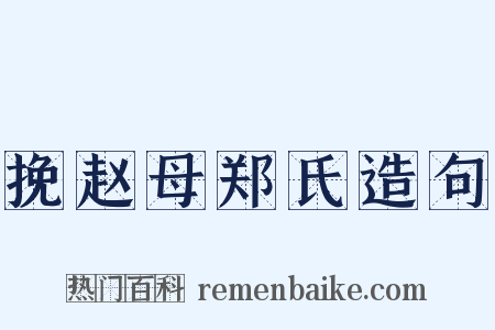 挽赵母郑氏造句是什么意思的图片